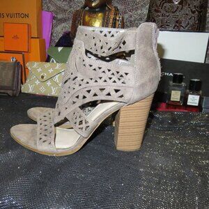 BOGO Fergalicious Fergie Vellum Cut Out Micro Suede Back Zip Ankle Chelsea Boots